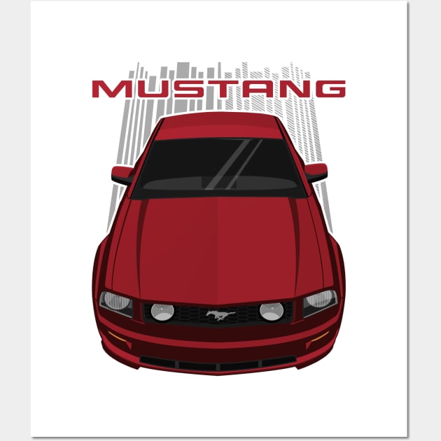 Mustang GT 2005-2009 - Redfire Wall Art by V8social